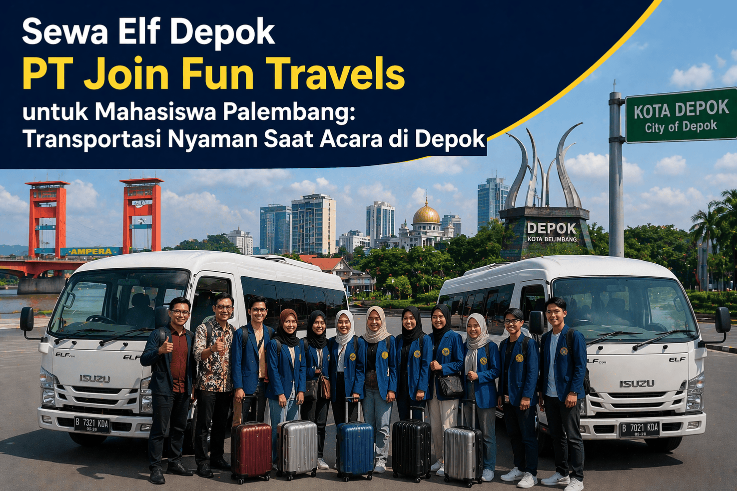 sewa elf Depok joinfuntravels.co.id